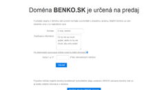 Desktop Screenshot of benko.sk