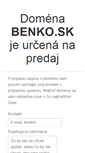 Mobile Screenshot of benko.sk
